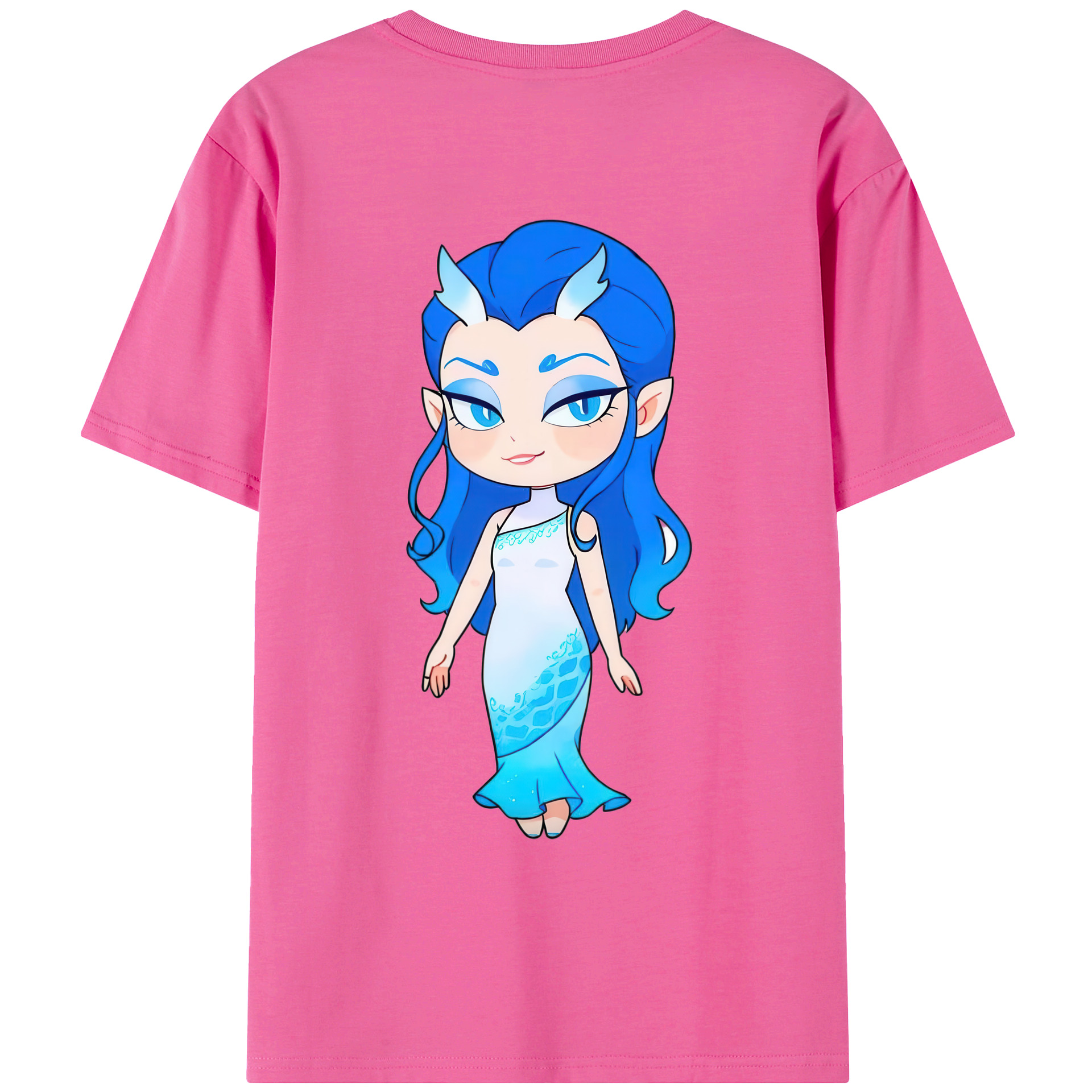 （画像用） Ne Zha 2 ナタ 魔童の大暴れ レディース半袖Tシャツ(バックプリント)